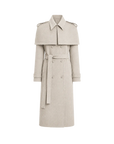 “3 Looks in One Coat” Firelady Fur Women's Alpaca Wool Coat with Detachable Cape "Elegant Silhouette"