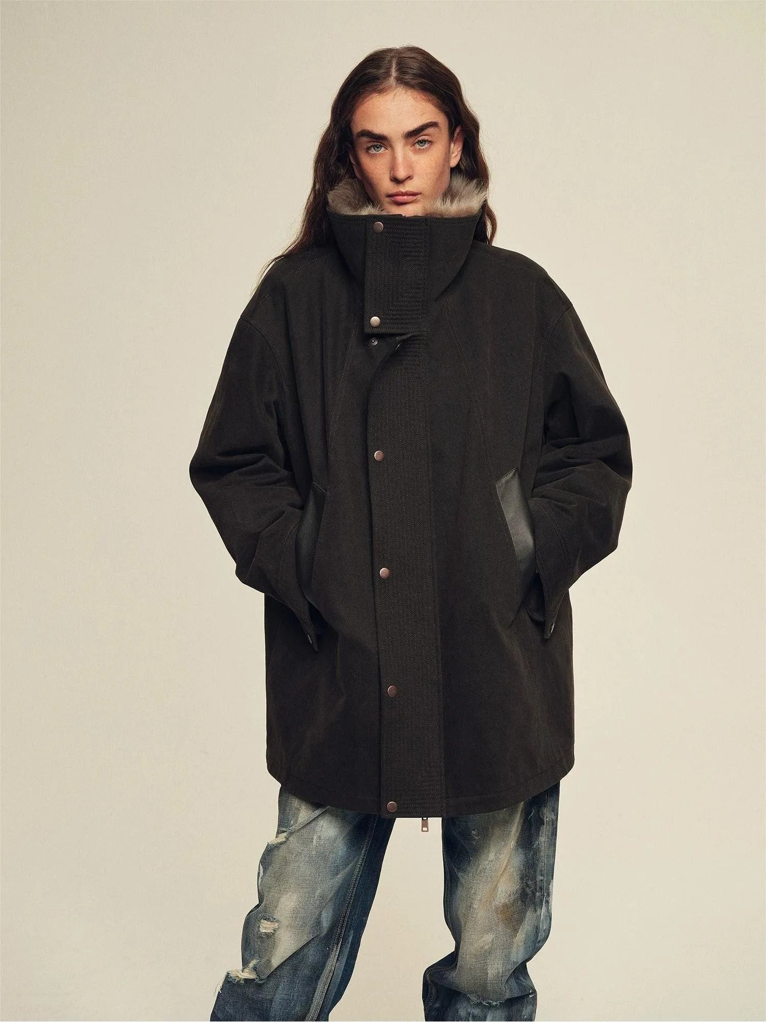 Firelady Fur Women's Down Parka with Detachable Tokaj Fur Collar &amp; 90% Goose Down "Ode to the Stars"