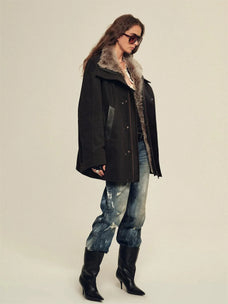 Firelady Fur Women's Down Parka with Detachable Tokaj Fur Collar & 90% Goose Down "Ode to the Stars"