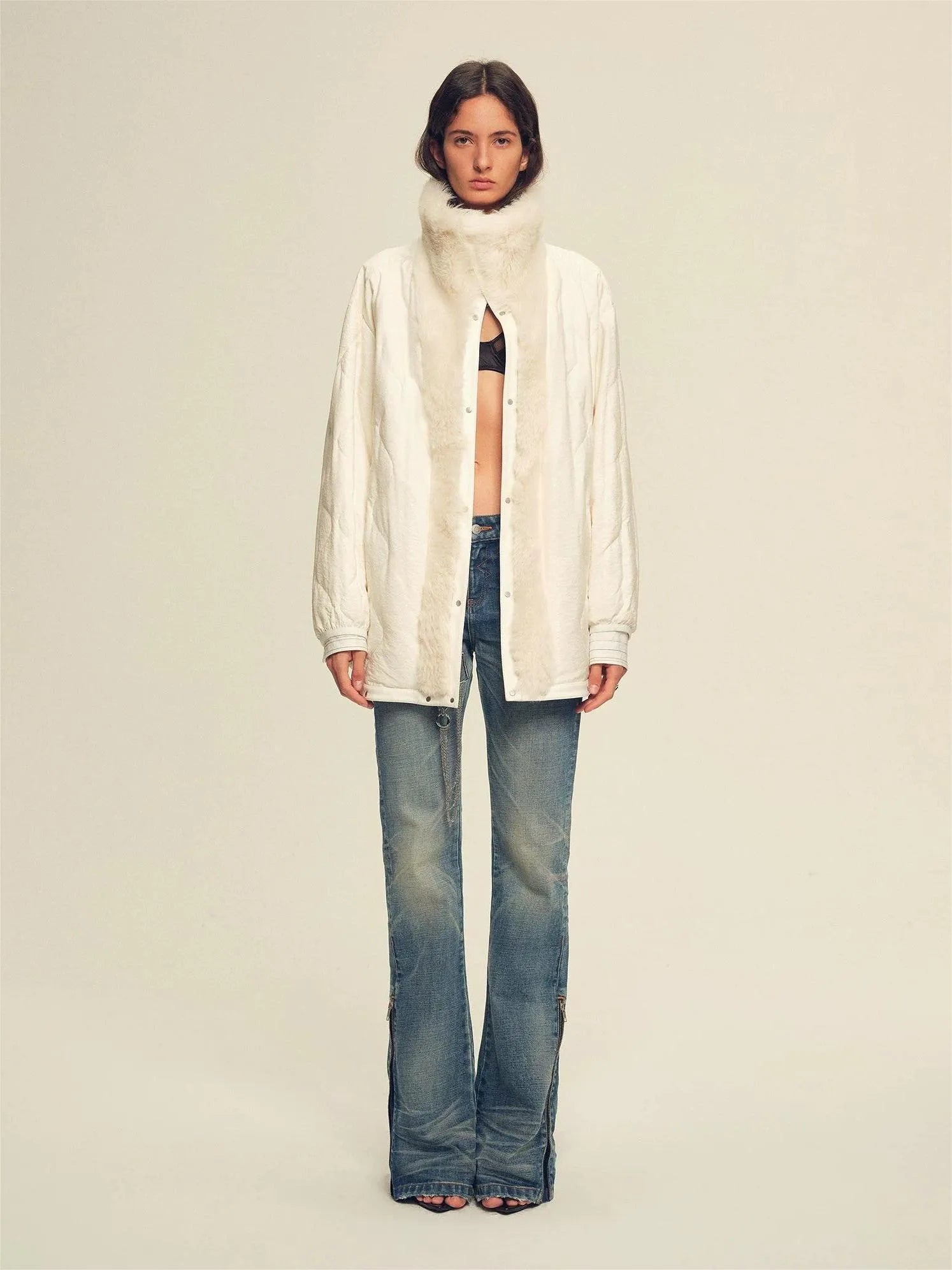Firelady Fur Women's Down Parka with Detachable Tokaj Fur Collar &amp; 90% Goose Down "Ode to the Stars"