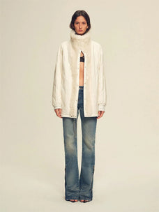 Firelady Fur Women's Down Parka with Detachable Tokaj Fur Collar & 90% Goose Down "Ode to the Stars"