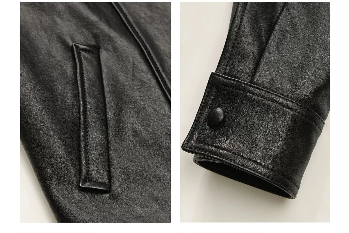 Firelady Fur Women's Suede &amp; Waxed Sheepskin Double-Breasted Jacket "Mali"