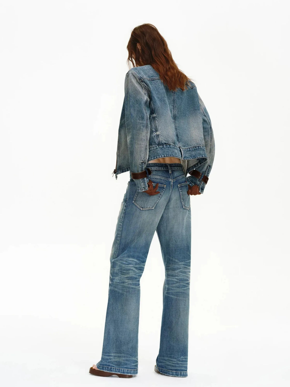 Firelady Fur Women's Selvedge Denim Jacket – Waxed Sheepskin Panels