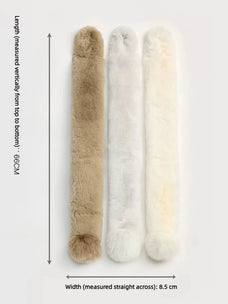 Genuine Rex Rabbit Fur Neck Warmer