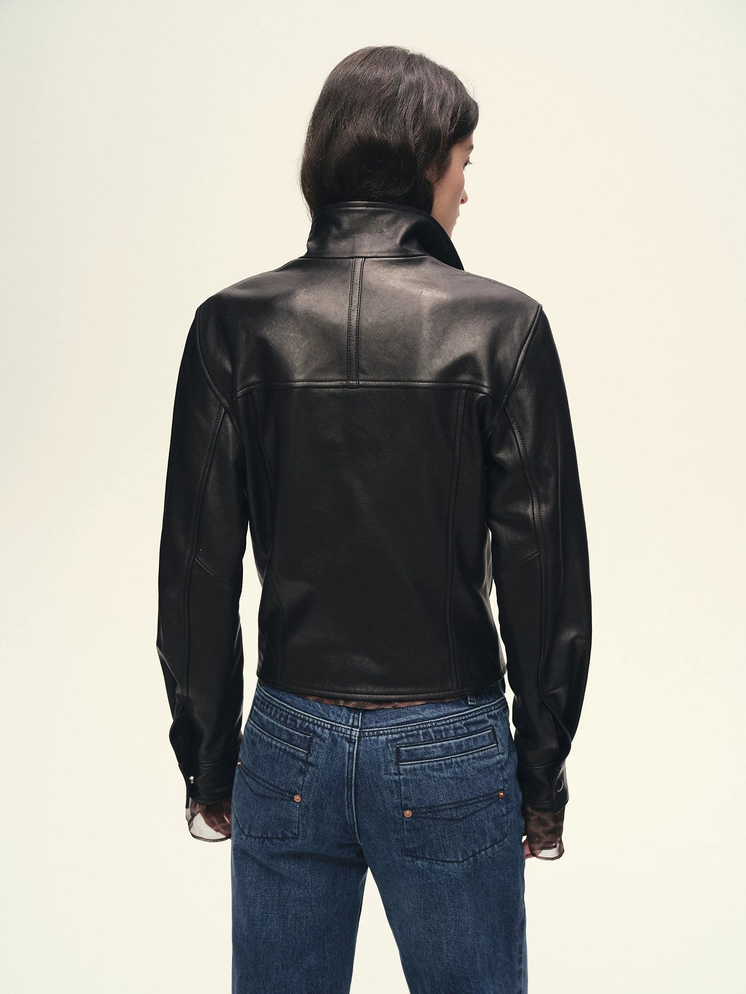 Firelady Fur Women's Suede & Waxed Sheepskin Double-Breasted Jacket "Mali"