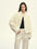 Firelady Fur Women's Cropped Mink Fur Jacket - Stand Collar in Natural Pearl - front half