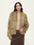Firelady Fur Women's Saga Fox Fur Jacket - Soft V-Neck in Light Amber - front half