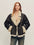 Firelady Fur Women's Reversible Shearling Jacket - Toscana in Cream Beige - front half