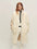 Firelady Fur Women's Sheepskin Fur Coat - Toscana & Merino in White - front half-body