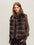 Firelady Fur Women's Fox Fur Vest - Stand Collar in Farmer Brown - front half