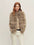Firelady Fur Women's Fox Fur Vest - Stand Collar in Lavender Taupe - front half