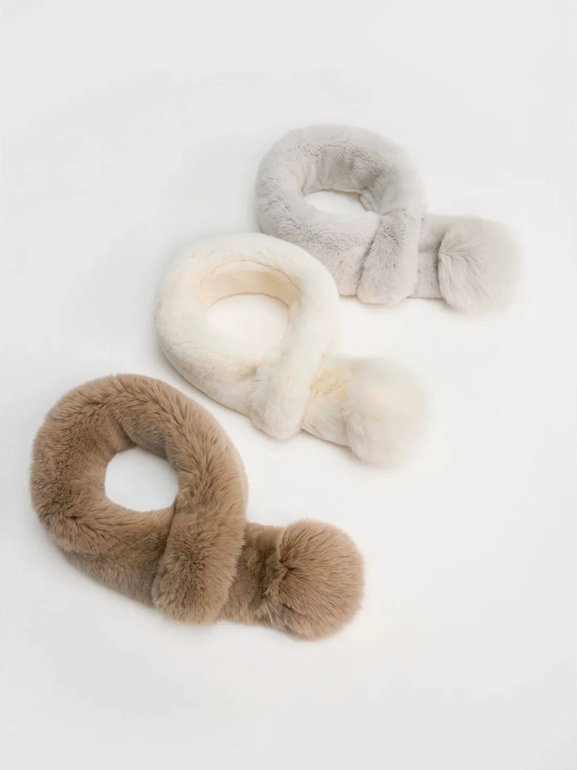 Genuine Rex Rabbit Fur Neck Warmer