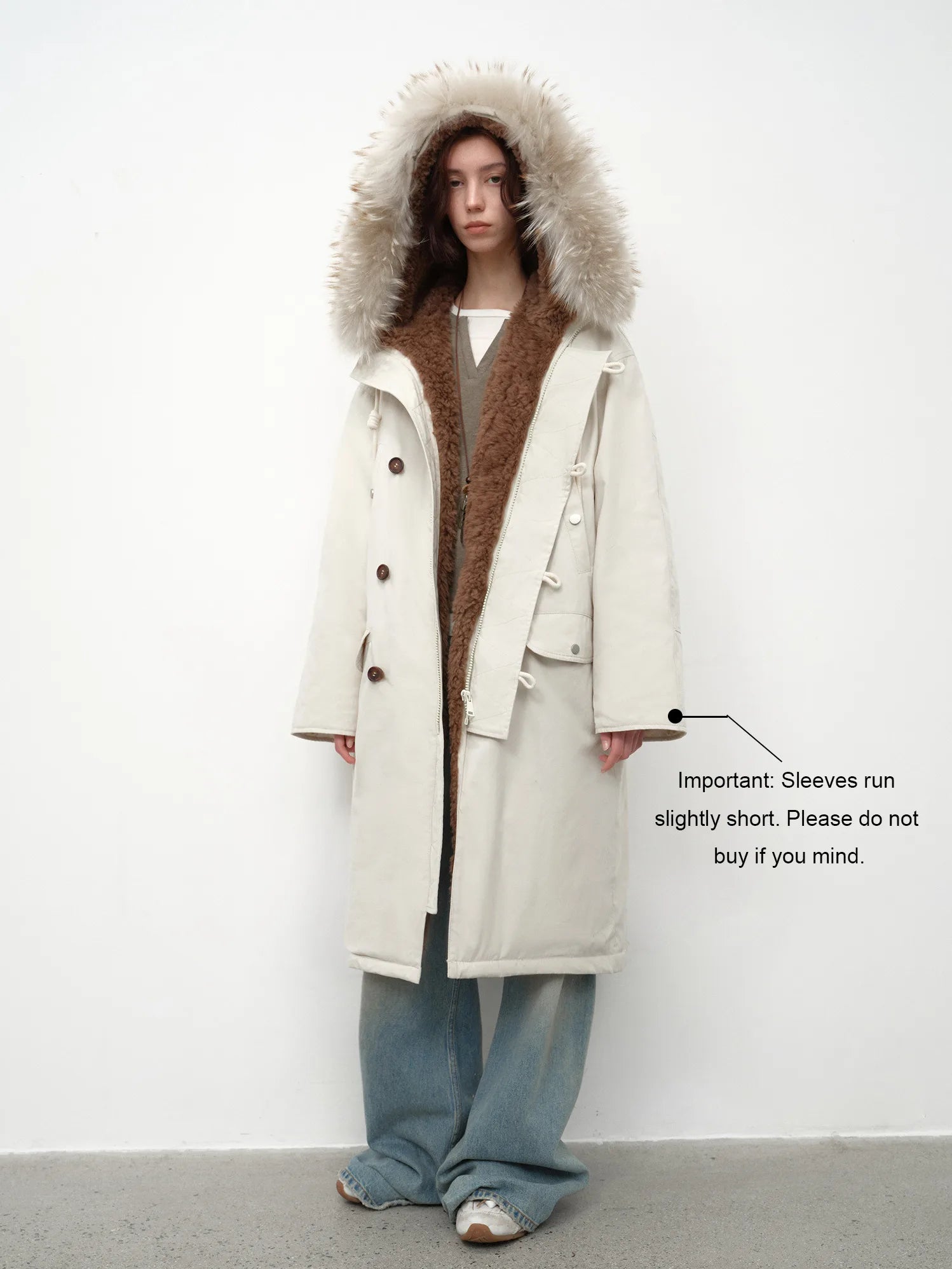 Fireladyfur Women's 90 Duck Down Parka with Raccoon Fur Collar“Manchester City Old Stories II”