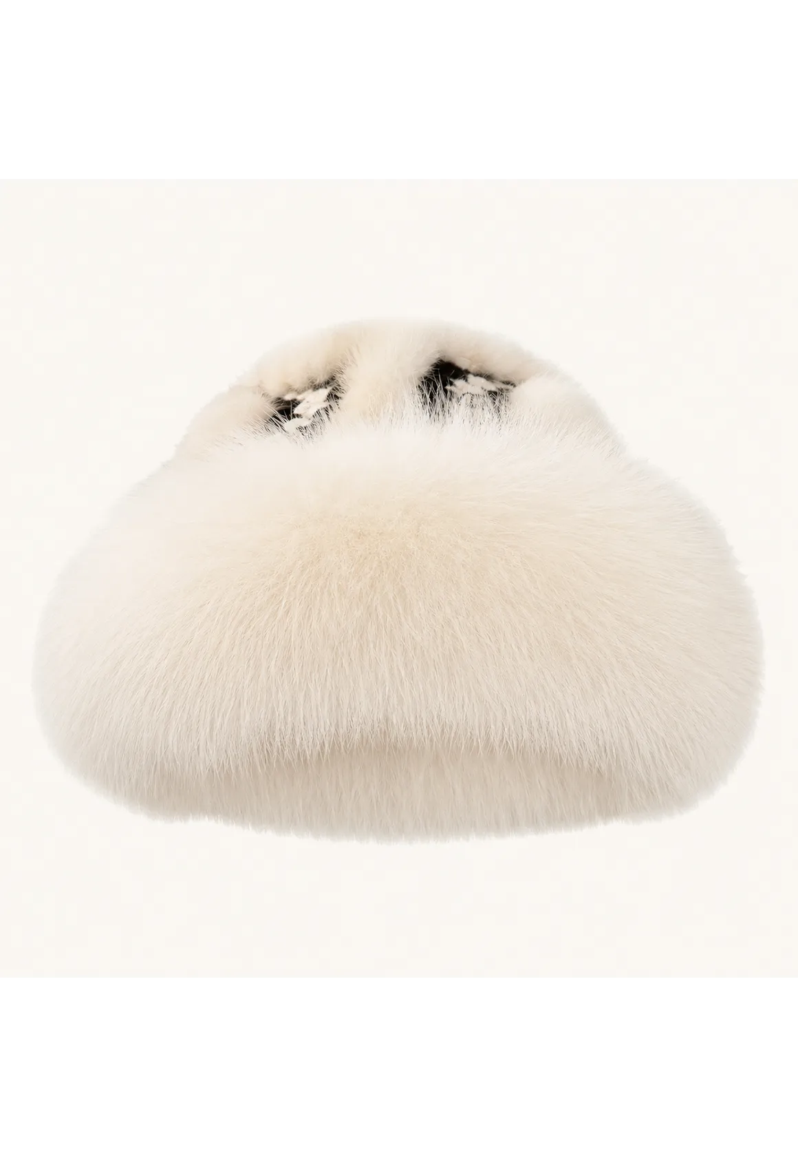 Ethnic style mink warm ear protection fox fur bucket hat