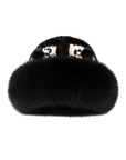 Ethnic style mink warm ear protection fox fur bucket hat