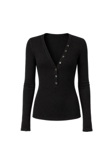 FireladyFur Brand Slim Fit Tencel Wool Women's Slim Fit Henley T-Shirts Short/Long Sleeve V-Neck Button Knitted Bottoming Basic Tops"Pure Fashion"