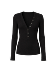 FireladyFur Brand Slim Fit Tencel Wool Women's Slim Fit Henley T-Shirts Short/Long Sleeve V-Neck Button Knitted Bottoming Basic Tops"Pure Fashion"