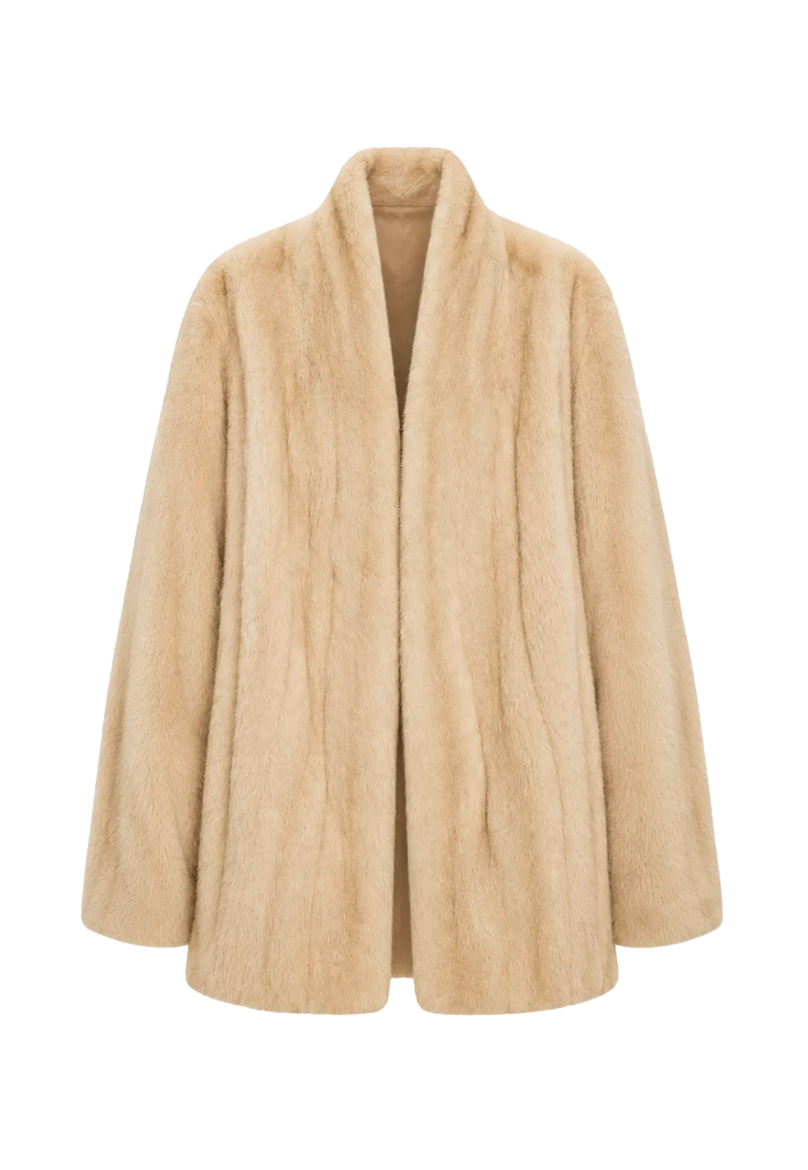 Firelady Fur Imported Kopenhagen Purple-Label Female Mink Full-Skin Woven V-Neck Fur Coat “Fairy Mountain Dew”