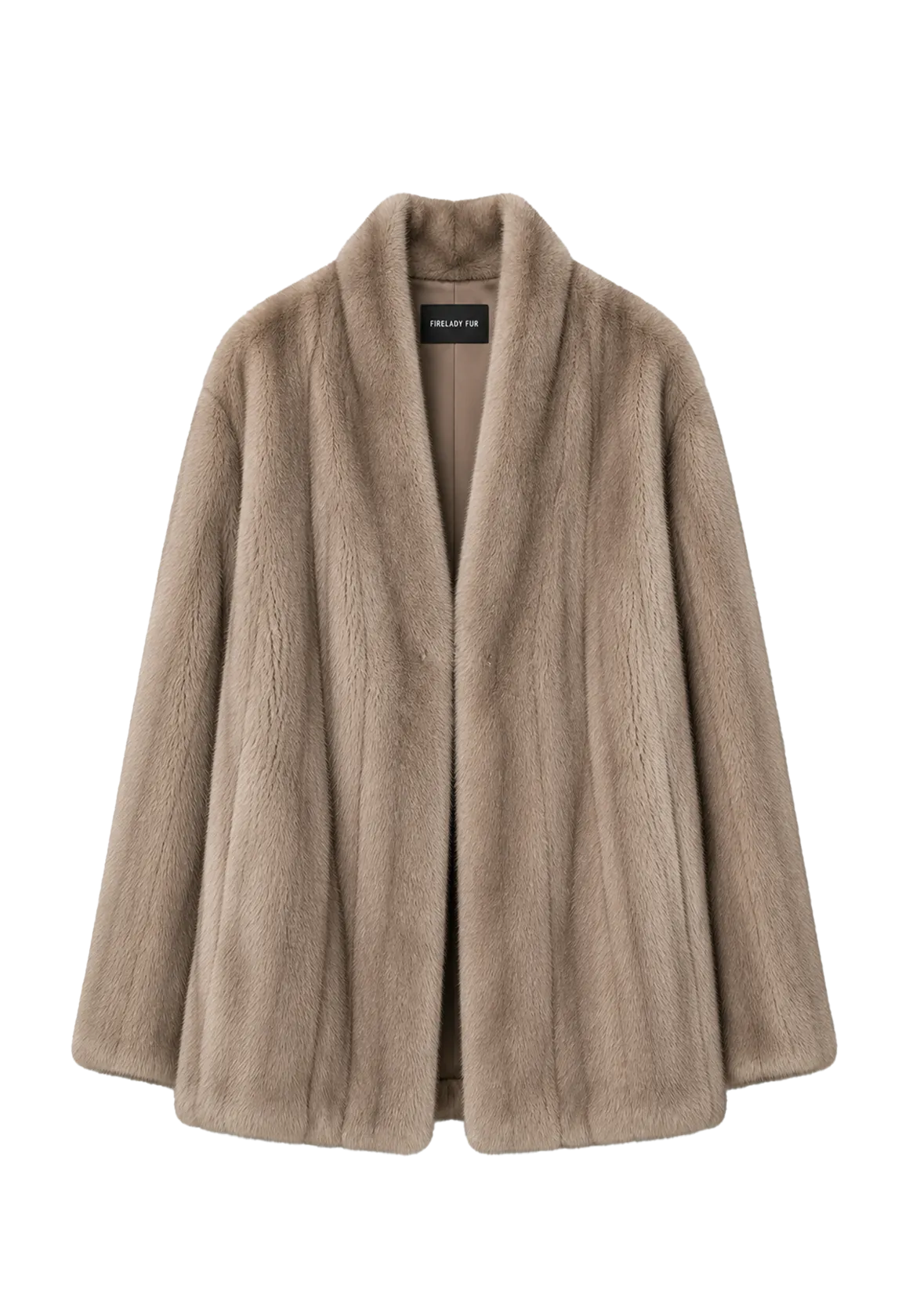 Firelady Fur Imported Kopenhagen Purple-Label Female Mink Full-Skin Woven V-Neck Fur Coat “Fairy Mountain Dew”