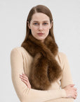 Firelady Fur Mink Fur Scarf Russian Imported Fashionable Retro Old Money Style Plain Weave