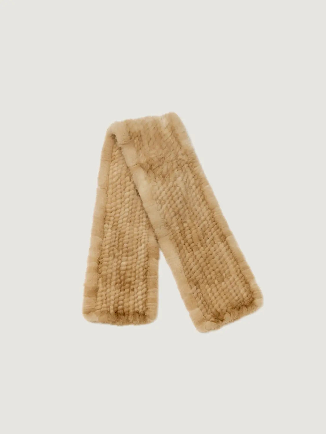 Firelady Fur Mink Fur Scarf with Woven Design Kopenhagen Purple Label Elegant High-Quality