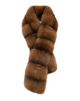 Firelady Fur Mink fur scarf Russian imported trendy retro vintage-style ribbed patchwork