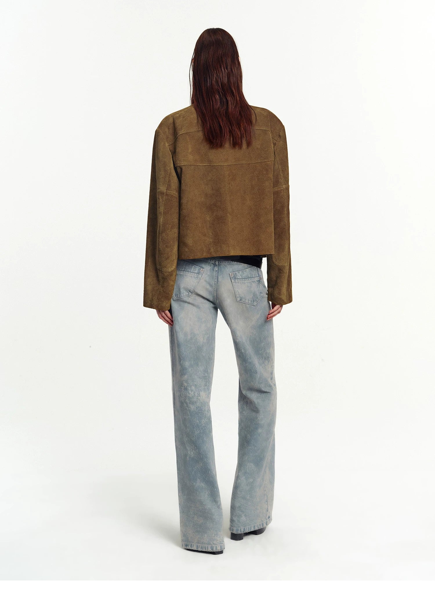 Firelady Fur Suede Leather Biker Jacket for Women – "Caramel Mountain"