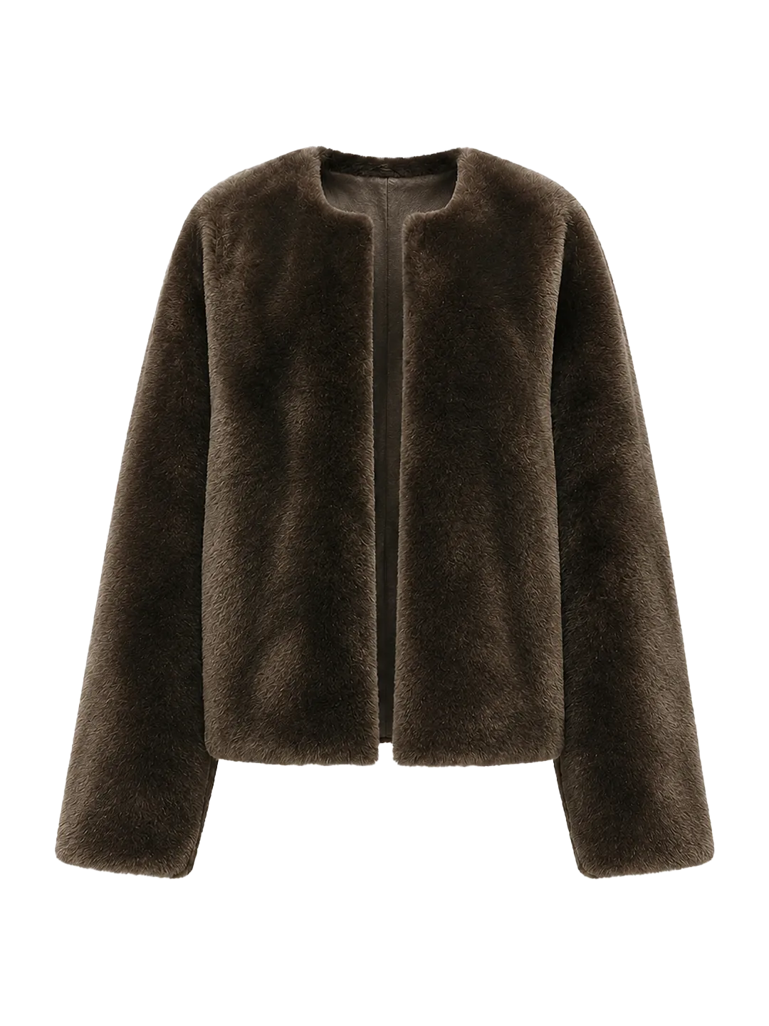 Firelady Fur Women's Australian Merino Shearling Jacket - Round Neck Short Coat "Quiet Warmth"