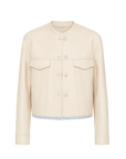 Firelady Fur Women’s Cropped Leather Jacket in Premium Lambskin "Sunset Escape"