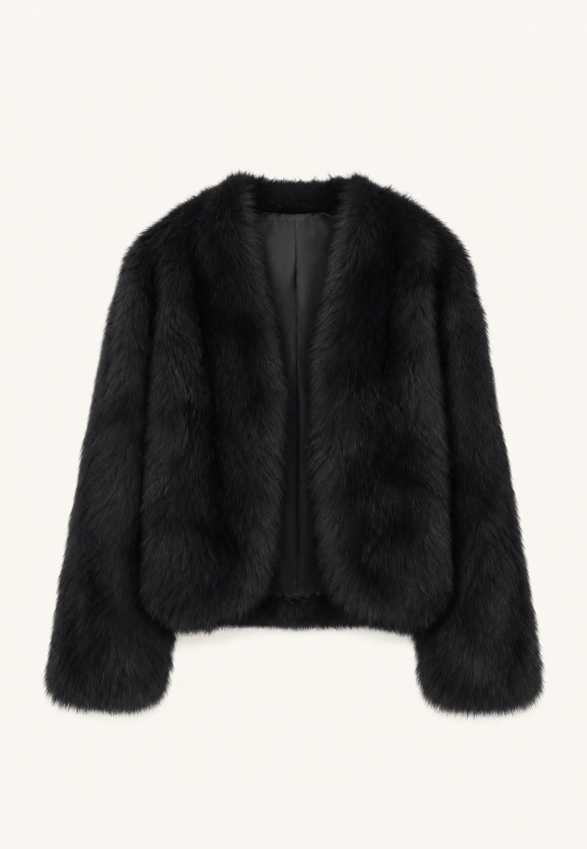 Firelady Fur Women‘s Fox Fur Coat with Hand-Sprayed Ombré Finish | Saga Furs, V-Neck Design"Gone with the Wind"