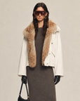 Firelady Fur Women's Fur Collar Parka with Coyote/Raccoon/Tokay Fur Trim "Epoch Winter Collection"