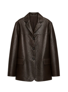 Firelady Fur lightweight spray-finish sheepskin blazer product cutout