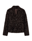 Firelady Fur Women‘s Shearling Coat | Rippled Waterwave Pattern, Rare Lake Lamb“Mole Manor”