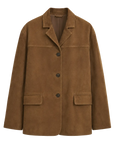Firelady Fur Women‘s Sheepskin Jacket Blazer | Imported Suede Leather in Vintage “Meillard” Style"Sydney Echoes"