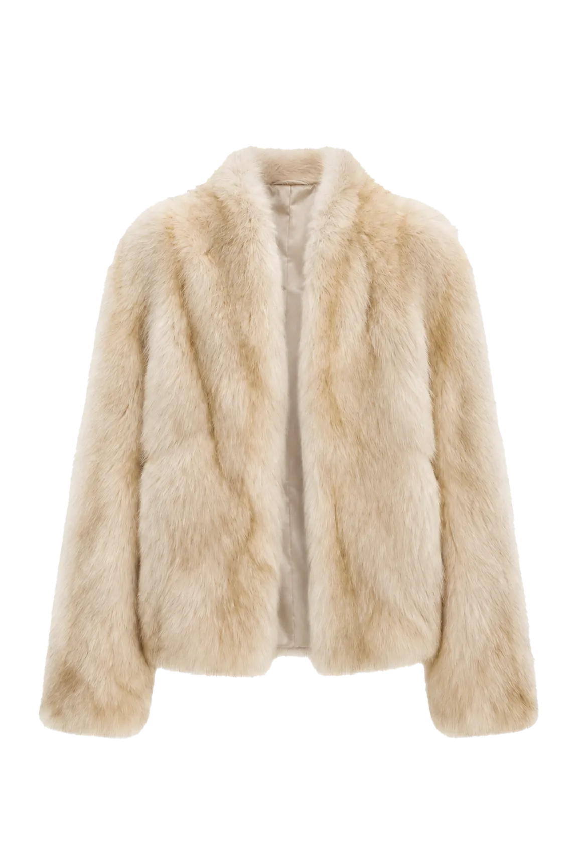 Firelady Fur Women‘s Short Fox Fur Coat | SagaFurs Crown-Grade Ombré Dyed Collar“Chic Sister”