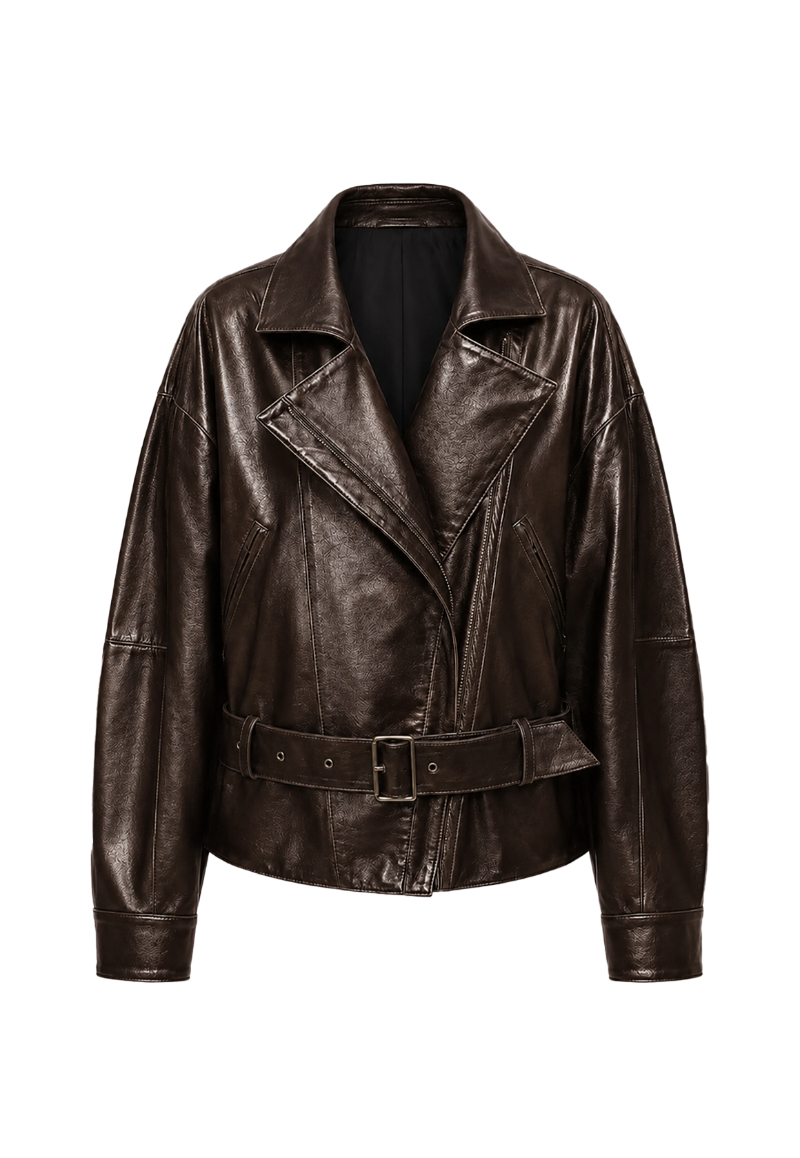 Firelady Fur Modern Queen two-tone leather short coat alternate product cutout