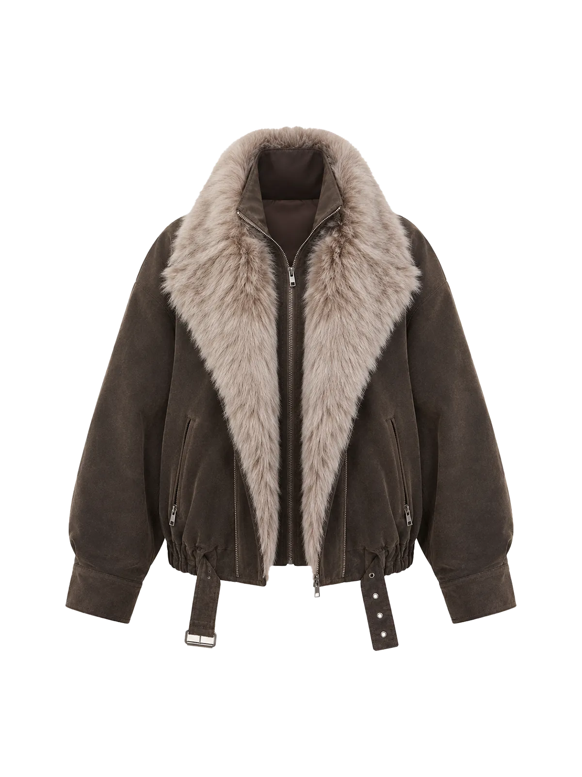 Firelady Fur Women's parka fur coat Two-tone Toscana down jacket “Song of the North”