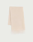Firelady Fur Soft Shimmer Merino Wool & Cashmere Fringe Scarf with Metallic Sparkle