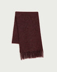 Firelady Fur Soft Shimmer Merino Wool & Cashmere Fringe Scarf with Metallic Sparkle