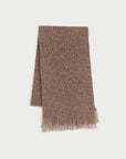 Firelady Fur Soft Shimmer Merino Wool & Cashmere Fringe Scarf with Metallic Sparkle