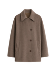 Fireladyfur Women's Cashmere Wool Short Coat with Bat Sleeves"Fleeting Memories"