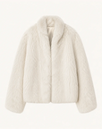 Fireladyfur Women's Casual Drop Shoulder Stand Collar Sheepskin Coat"Practical Wearism"