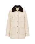 Fireladyfur Women's Goose Down Detroit Jacket with Merino wool Collar