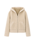Fireladyfur Women's Hooded Merino Sheepskin Jacket“Bad boy”
