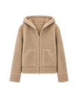 Fireladyfur Women's Hooded Merino Sheepskin Jacket“Bad boy”