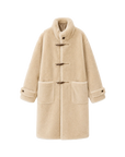 Fireladyfur Women's Long Sheepskin Jacket with Stand Collar“Dreamer”
