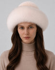 Fireladyfur Women's Mink & Fox Fur Winter Bucket Hat