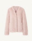 Fireladyfur Women's Pink Tuscan Sheepskin Coat“Babylon Phantom Nights”