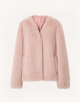 Fireladyfur Women's Pink Tuscan Sheepskin Coat“Babylon Phantom Nights”
