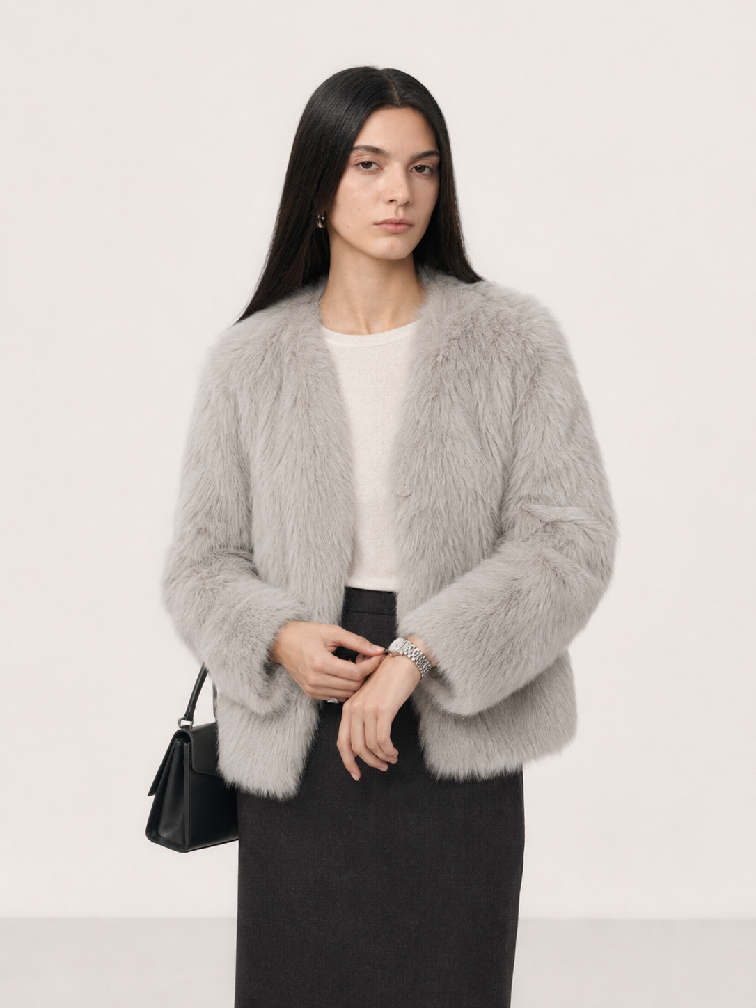Fireladyfur Women's Pink Tuscan Sheepskin Coat“Babylon Phantom Nights”
